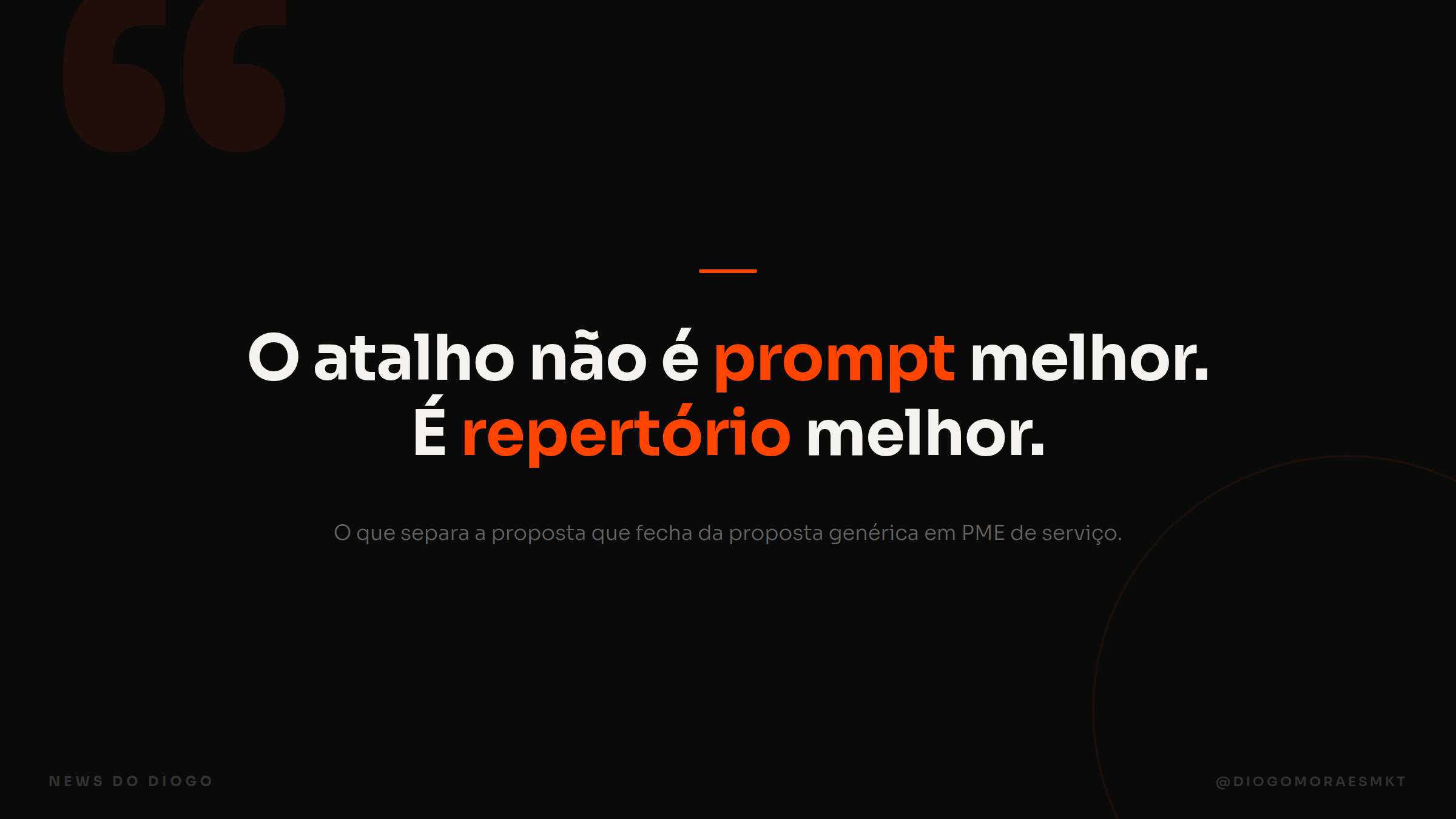 Os quatro blocos do fluxo de proposta com IA: brief, biblioteca de cases, template e prompt mestre