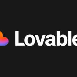 Logo da Lovable, plataforma de IA que constrói software a partir de descrição em texto